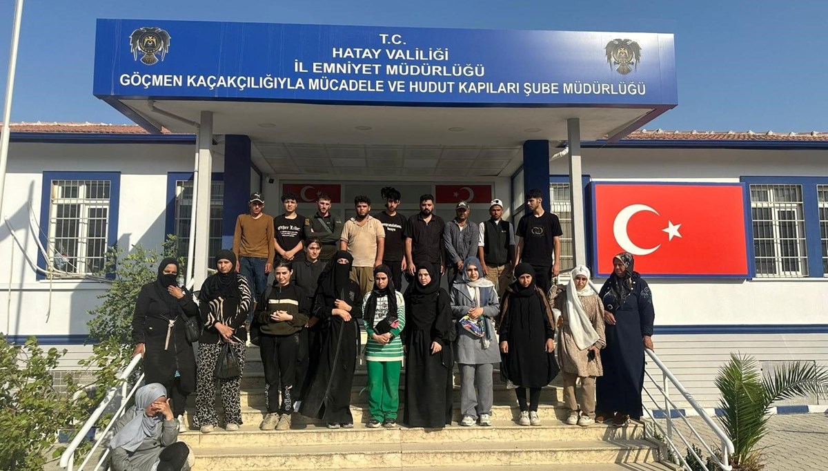 Hatay'da 24 göçmen yakalandı