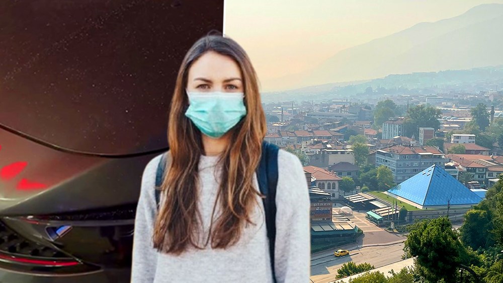 Orman yangınının dumanı kente ulaştı, her yeri kül kapladı: "Ciğerlere inebilir, maske takılmalı" - 1