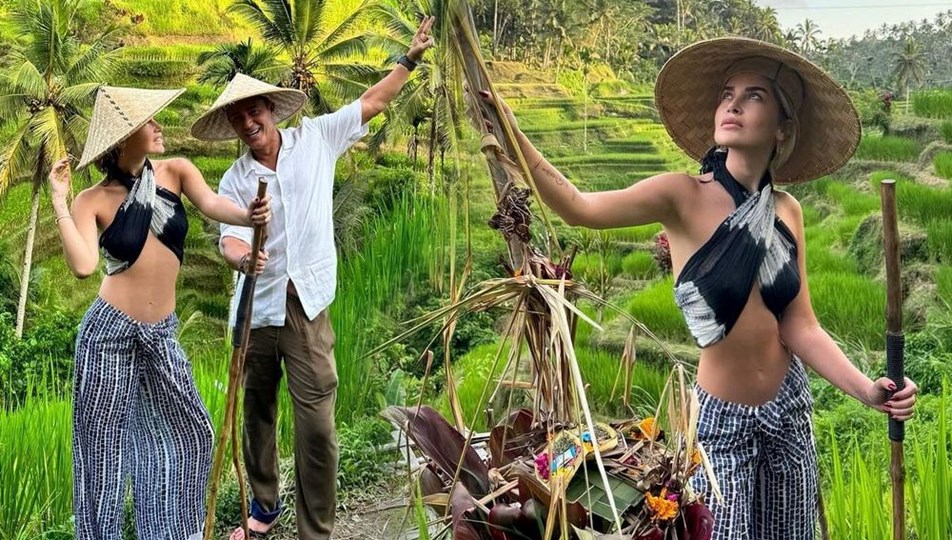 Melis Sandal ile Mustafa Sandal'dan Bali pozları