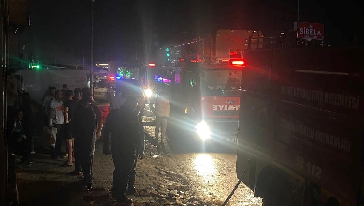 Fırında yangın çıktı