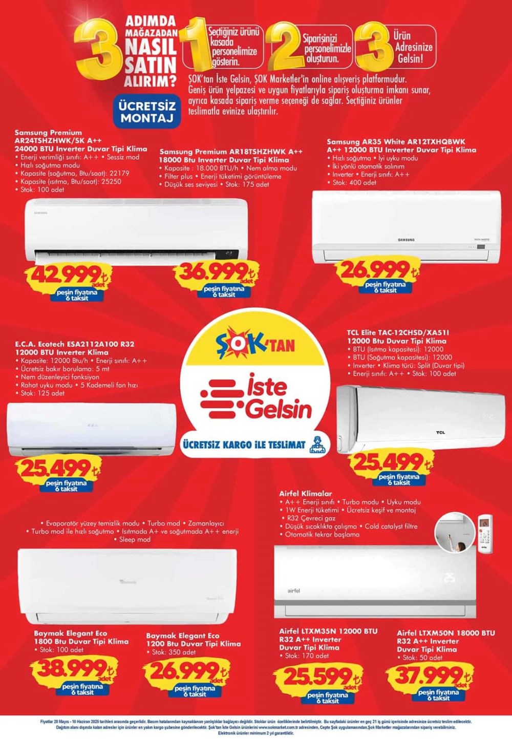 ŞOK market aktüel kataloğu 28 Mayıs çarşamba: Paklık makinesi, masa, sandalye, mangal ve klima çeşitler geliyor 77 2 hF62Fz0EWNvRr2WvonbQ