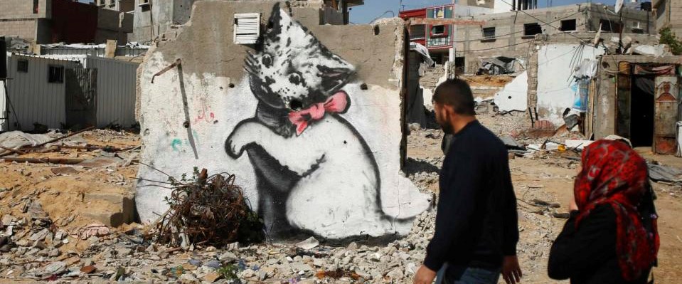 Banksy'nin eserleri Gazze sokaklarında NTV