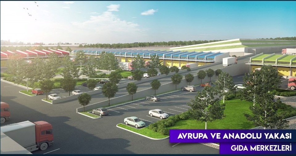 Binali Yıldırım: Gıda üsleri ile haller arasındaki fark bir Anadolu yakasında bir Avrupa yakasında gıda üsleri olacak. Sebze meyve olacak, su ürünleri olacak, kuru gıda olacak, et süt ürünleri hepsi aynı yerde olacak.