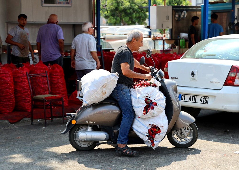 Adana'da salça sezonu başladı: Çatılar kırmızıya boyandı - 8