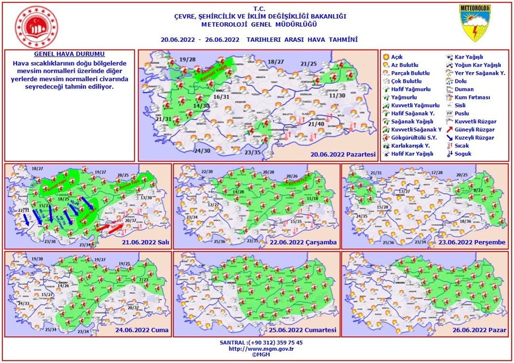 Meteoroloji uyardı: Gök gürültülü sağanaklara dikkat! (20 Haziran 2022 hava durumu) - 12