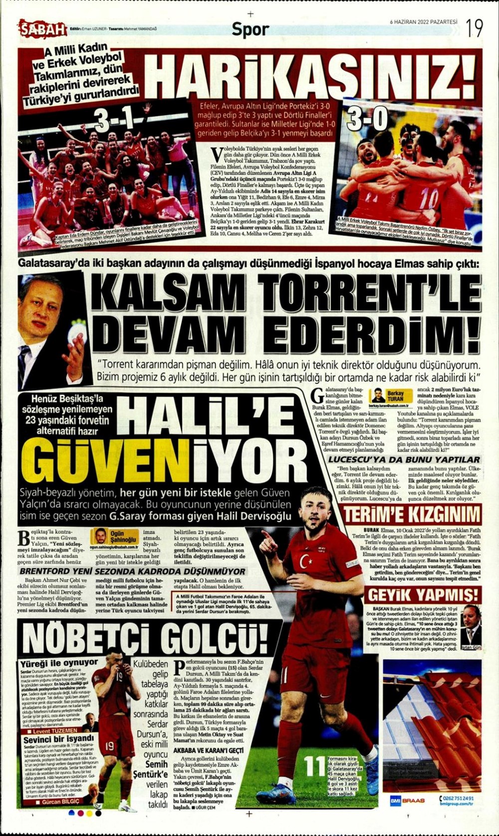 Günün spor manşetleri (6 Haziran 2022) - 21