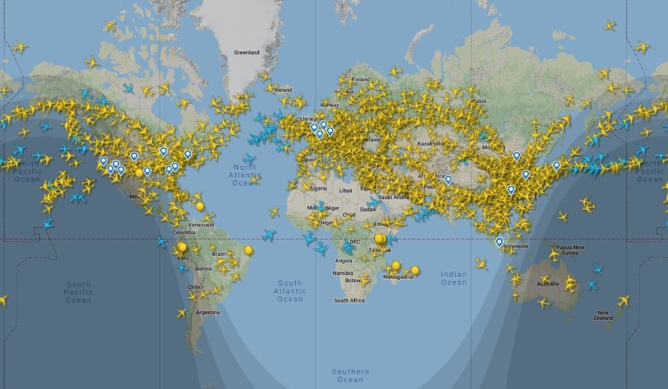 Uçuş trafiği 22 Mart'tan sonra ilk kez 100 bini geçti - 1