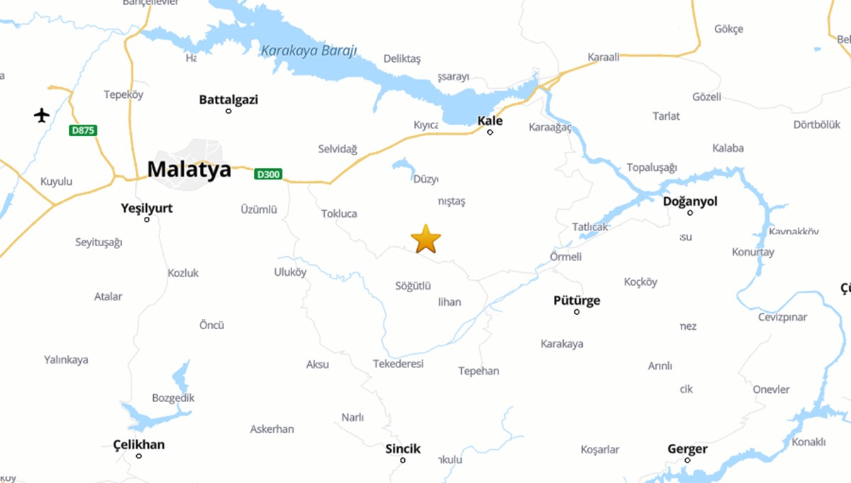 SON DAKİKA: Malatya'da 4,1 büyüklüğünde deprem