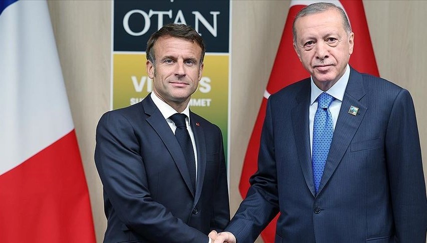 Cumhurbaşkanı Erdoğan, Fransa Cumhurbaşkanı Macron ile görüştü