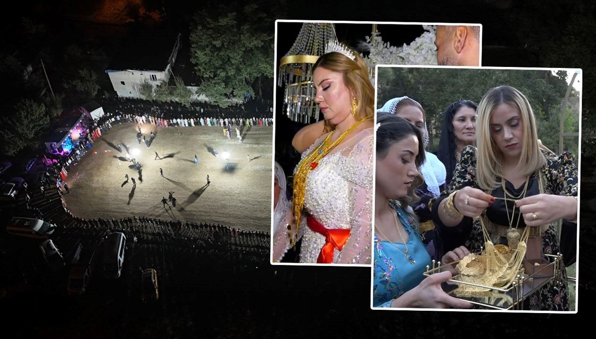 İki gün iki gece süren düğün: Gelin ile damada milyonlar takıldı