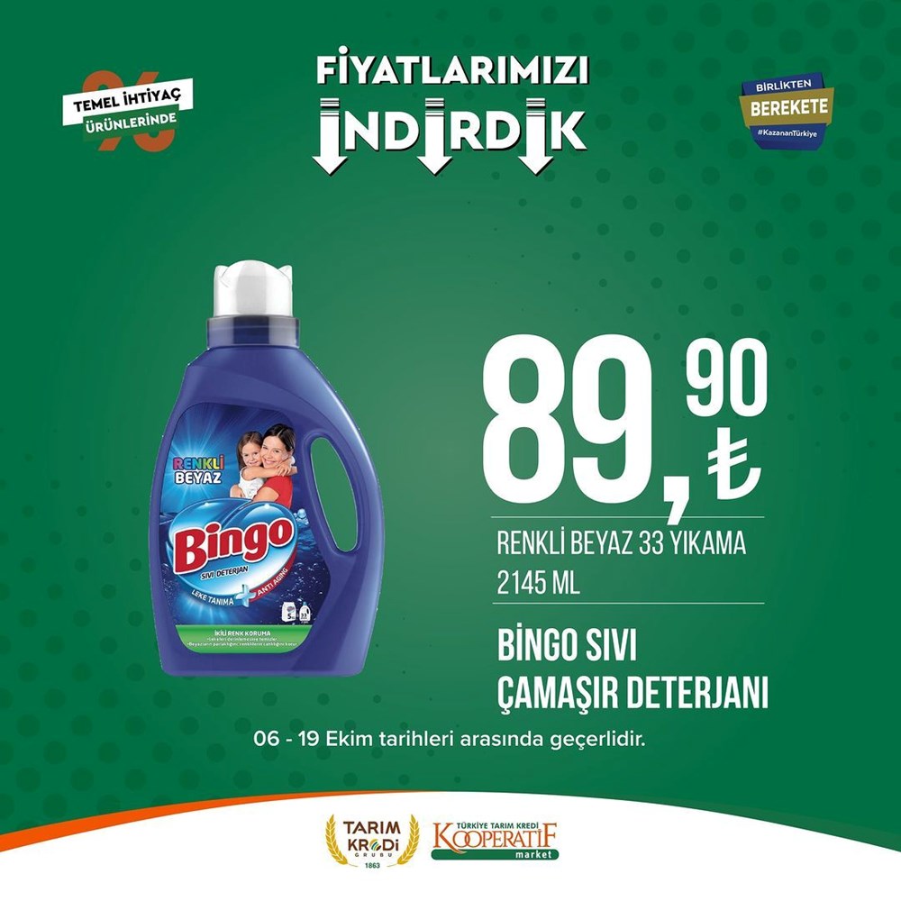 İNDİRİM BUGÜN BAŞLADI! Tarım Kredi Kooperatifi Market İndirim Kataloğu | Siirt Olay Haber Tarım Kredi Kooperatif Market ekim ayına özel yeni indirimli ürünler listesi: Yüzde 50 indirim bugün başlıyor (16 Ekim-2 Kasım 2023 Tarım Kredi Market indirimleri) - 104