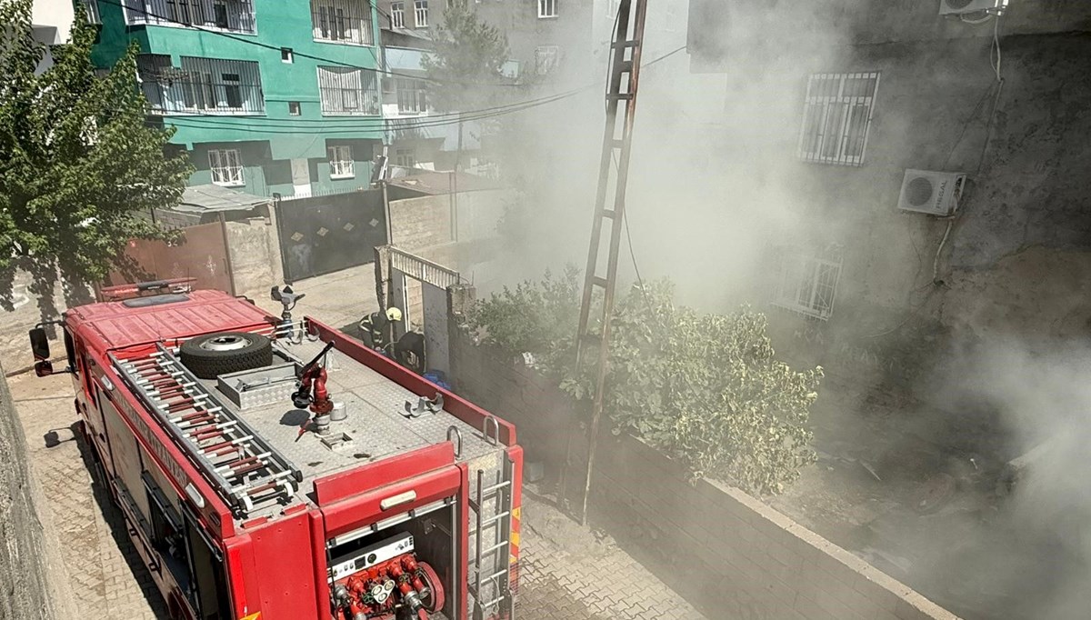 Diyarbakır'da ev yangını