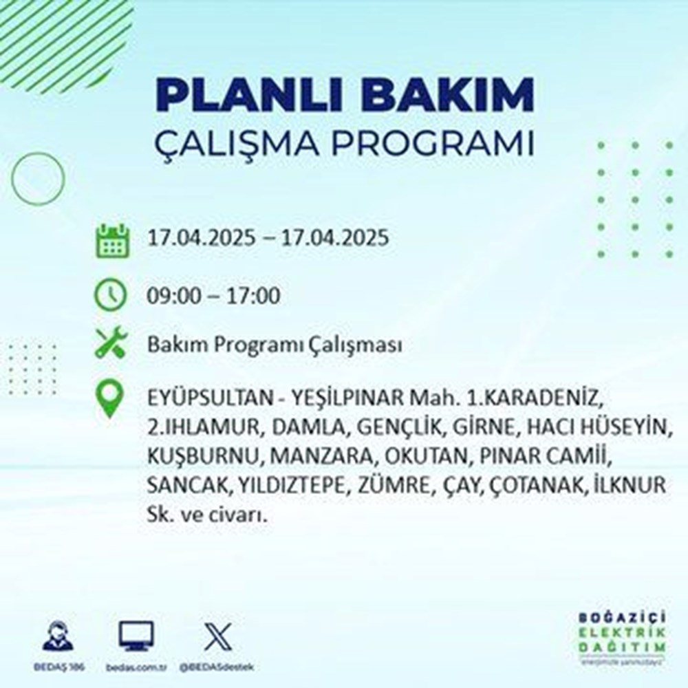 İstanbul'un 21 ilçesinde (Sultangazi, Şişli, Zeytinburnu...) elektrik kesintisi: Elektrikler ne vakit gelecek? 98 2BayKpK430SFqYtApDJSsA