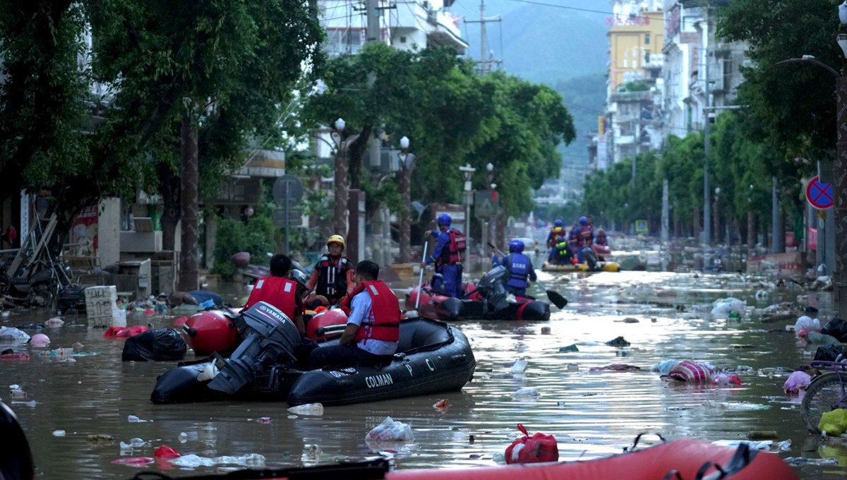 Çin'de sel felaketi