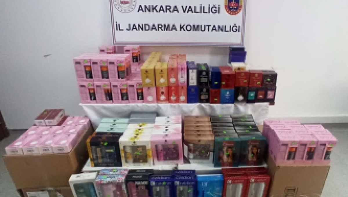 Ankara'da 1 milyon liralık kaçak parfüm operasyonu Ankara'da 1 milyon liralık kaçak parfüm operasyonu