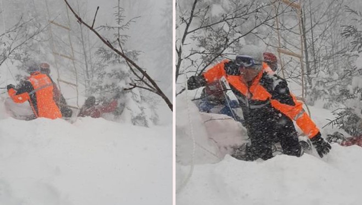 Artvin'de arızalanan telesiyejde mahsur kalan 6 kişi kurtarıldı