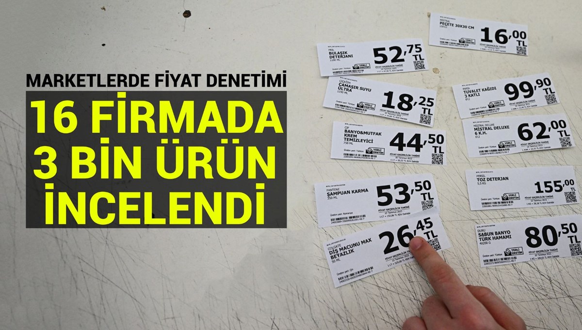 Ticaret Bakanlığı'ndan marketlerde fiyat ve etiket denetimi