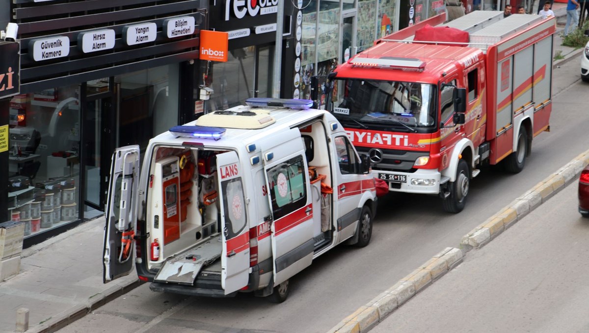 Erzurum'da asansörün düşmesi sonucu 2 kişi yaralandı