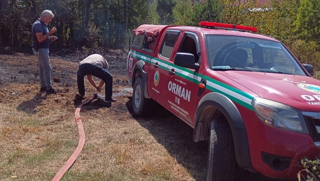 Düzce'deki orman yangını kontrol altında