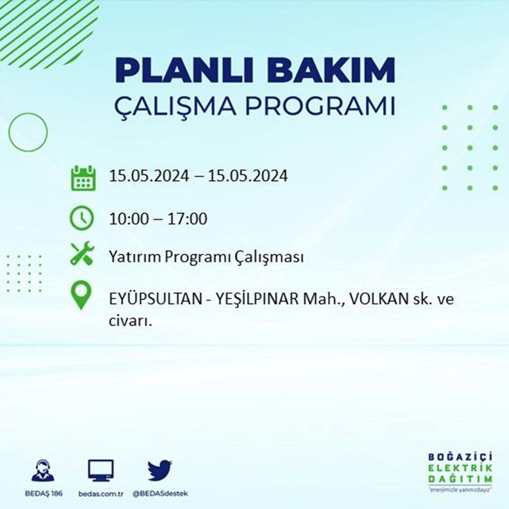 تركيا اليوم انقطاع التيار الكهربائي عن 22 منطقة بإسطنبول.. طالع الجدول انقطاع التيار الكهربائي عن 22 منطقة بإسطنبول: متى تعود الكهرباء؟ (15 مايو برنامج انقطاع BEDAŞ) - 31