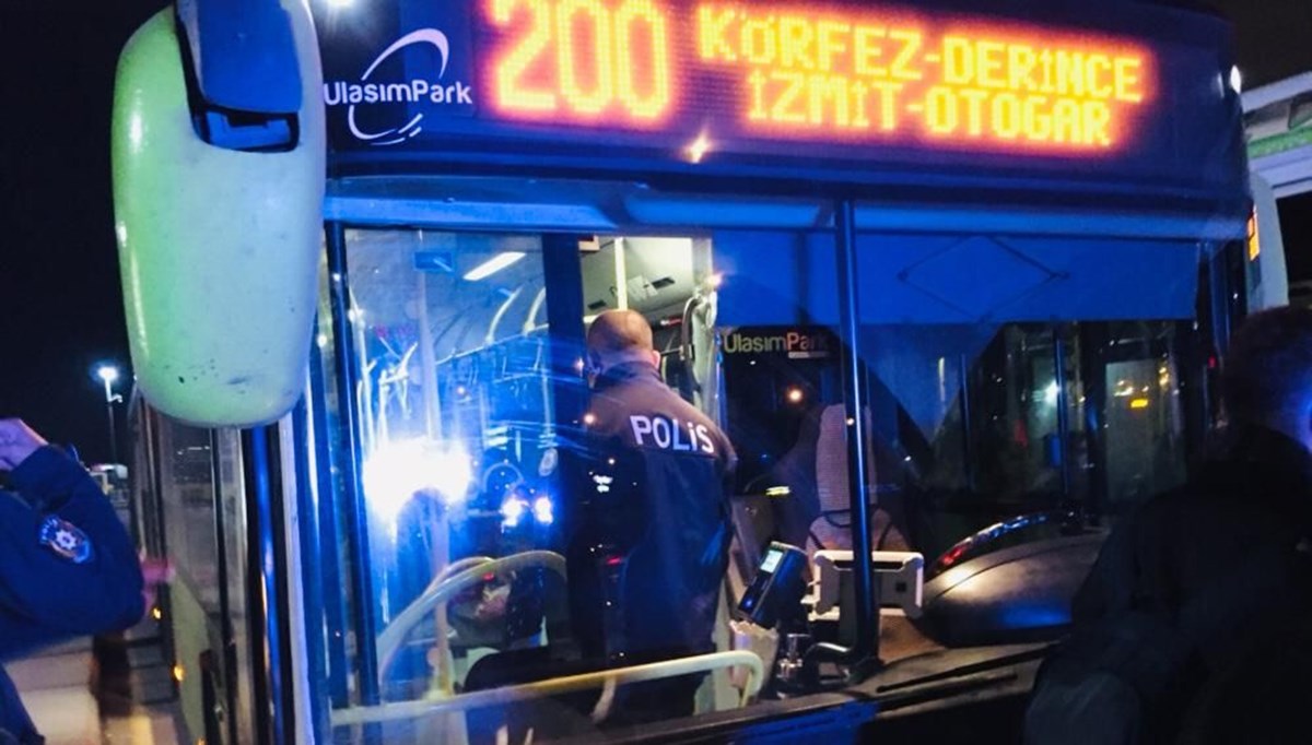 Corona virüs hastası otobüsten inmeyi reddetti