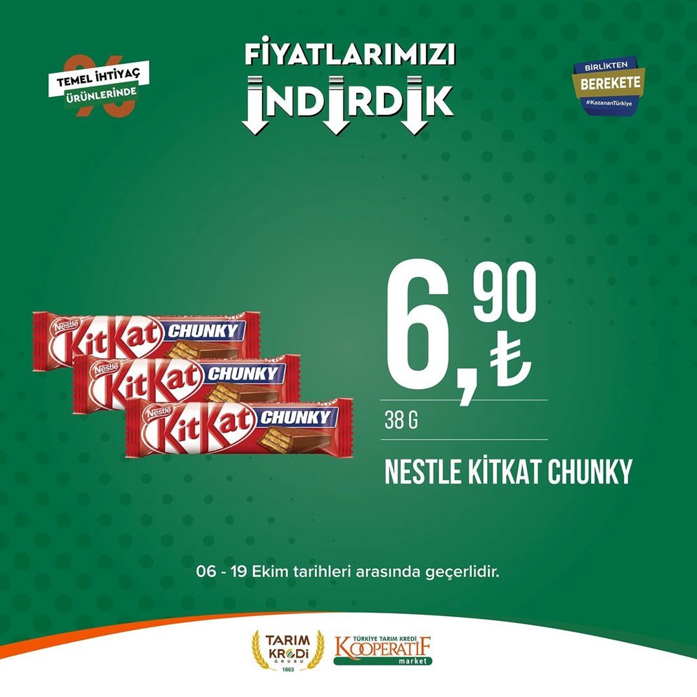 İNDİRİM BUGÜN BAŞLADI! Tarım Kredi Kooperatifi Market İndirim Kataloğu | Siirt Olay Haber Tarım Kredi Kooperatif Market ekim ayına özel yeni indirimli ürünler listesi: Yüzde 50 indirim bugün başlıyor (16 Ekim-2 Kasım 2023 Tarım Kredi Market indirimleri) - 67