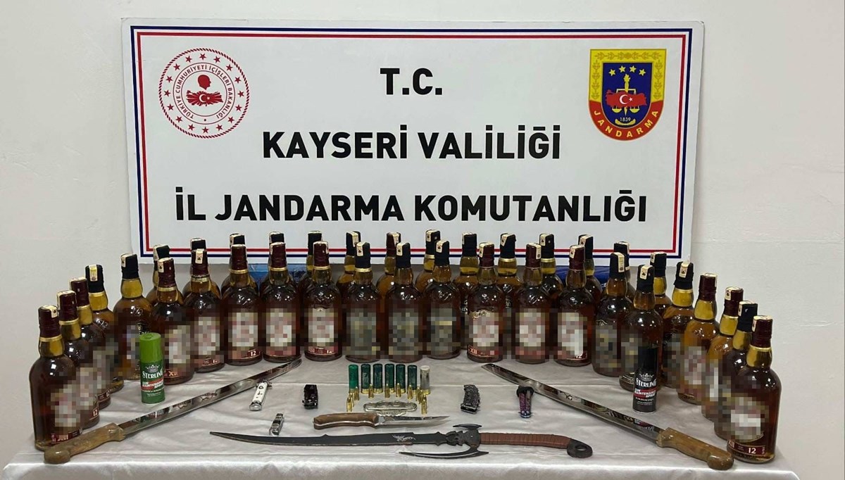 Kayseri'de sahte alkol operasyonu