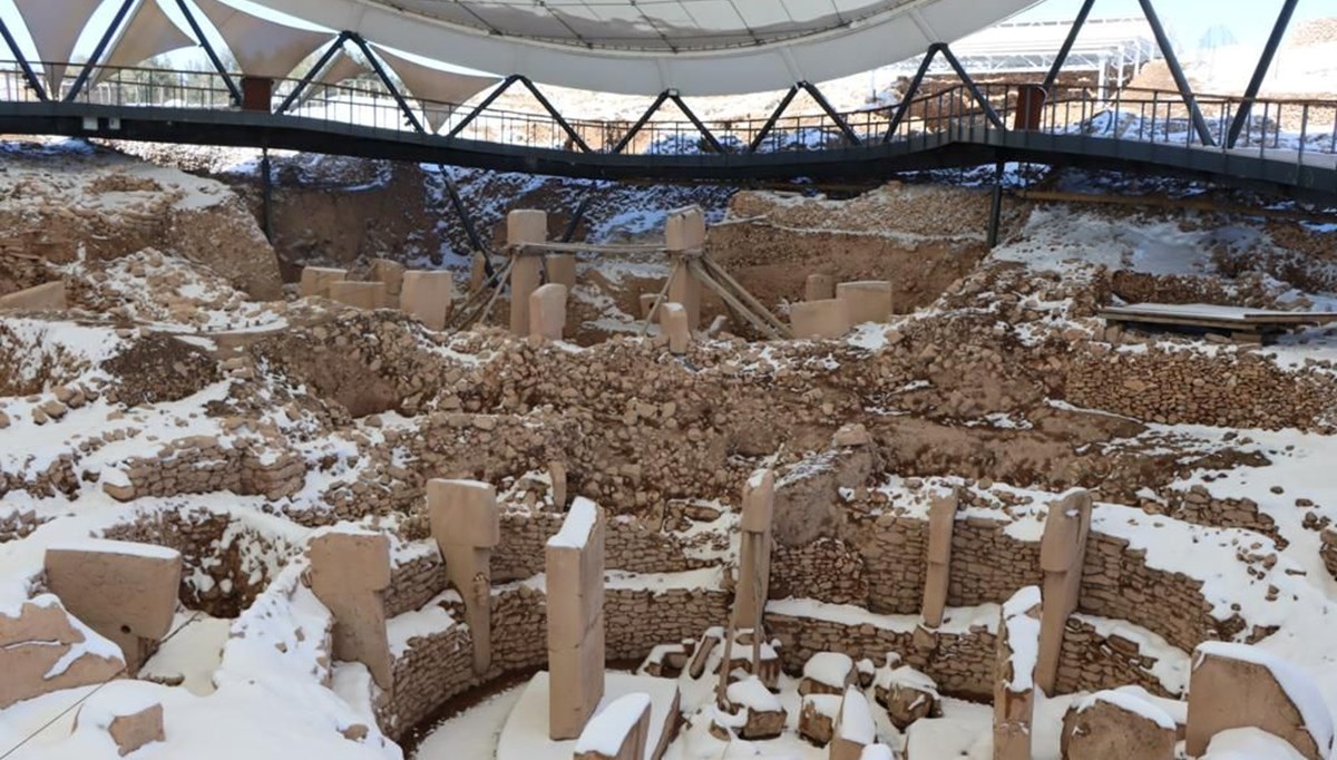 Göbeklitepe beyaza büründü Göbeklitepe beyaza büründü