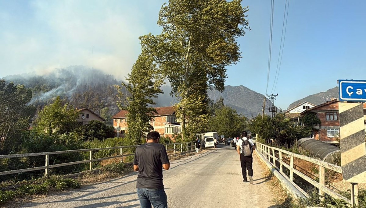 Bartın'da orman yangını
