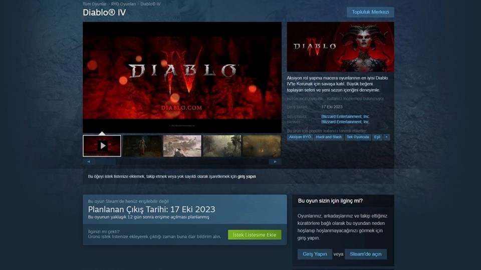 Diablo 4'ün Steam'e geleceği tarih açıklandı - 1