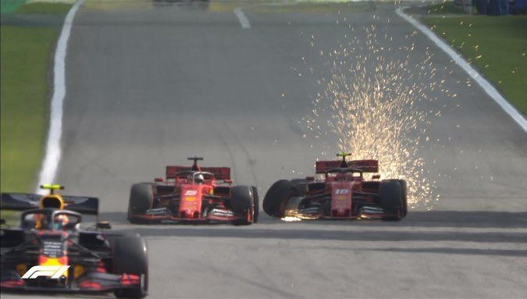 Brezilya'da Verstappen kazandı Ferrari pilotları çarpıştı