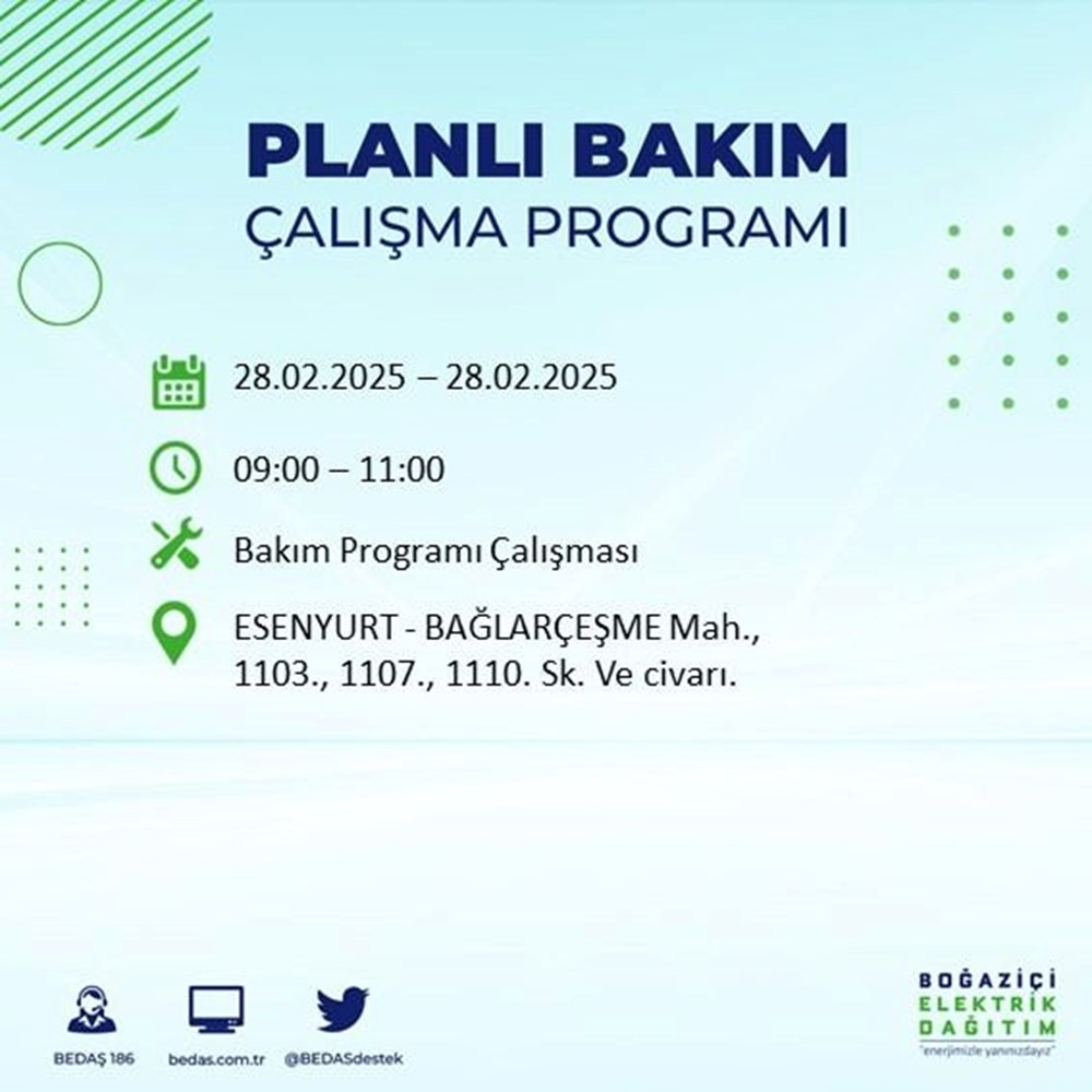 İstanbul'da Elektrikler Ne Zaman Gelecek? 21 İlçede BEDAŞ Kesinti Alarmı (28 Şubat) 109 2YloVTq9BUGVQmBmq62K0g