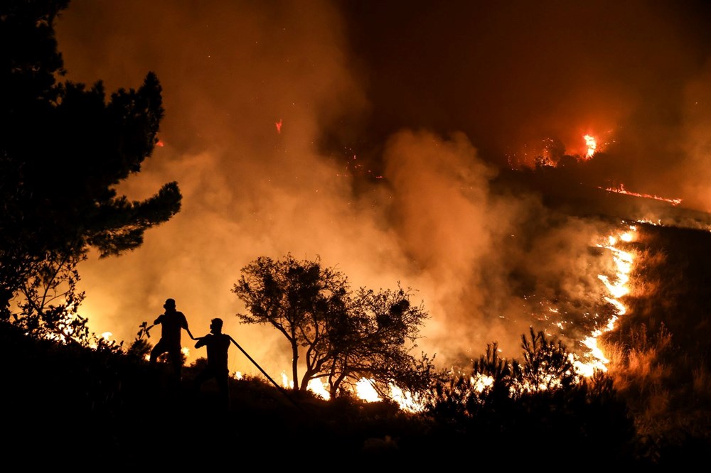 Çanakkale'de orman yangını (Alevler ormanlık alanda etkili oluyor) - 9