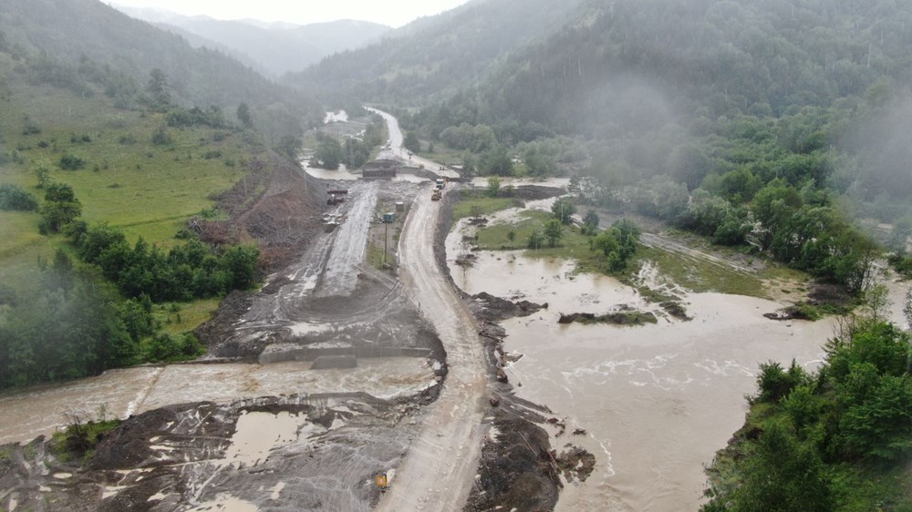 Kastamonu'da şiddetli sağanak: Köprü çöktü, iki ilçeye ulaşım kesildi - 8