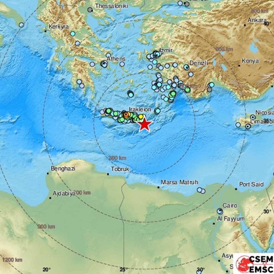 SON DAKİKA: Yunanistan'ın Girit Adası'nda deprem | Son depremler - 1