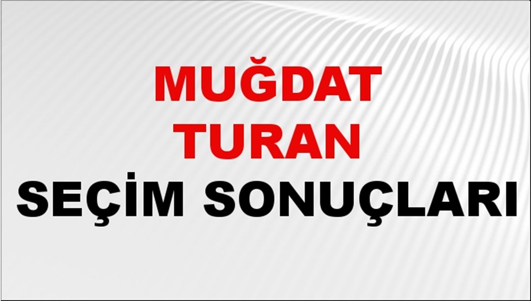 Muğdat Turan Seçim Sonuçları 2024 Canlı: 31 Mart 2024 Türkiye Muğdat Turan Yerel Seçim Sonucu ve İlçe İlçe YSK Oy Sonuçları Son Dakika