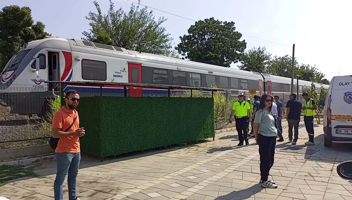 Raylardan geçen adama tren çarptı