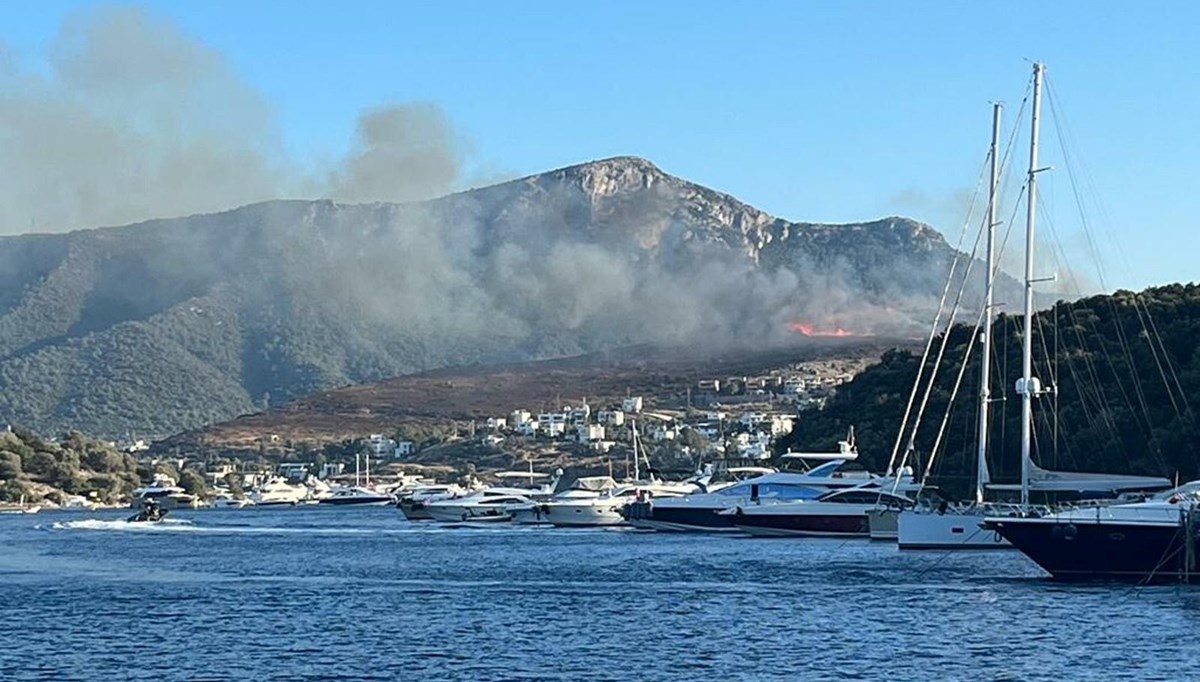 Bodrum Türkbükü'nde yangın