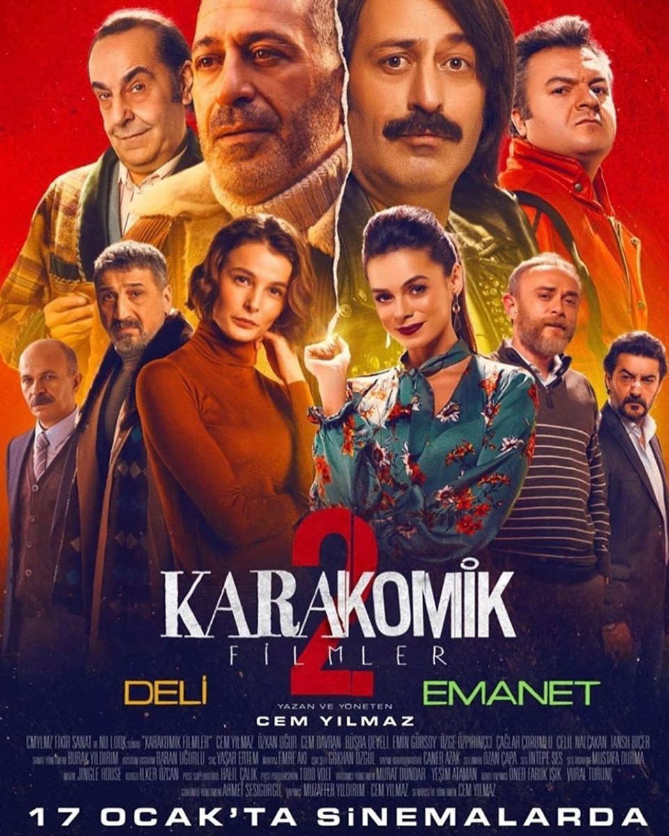 Cem Yılmaz'ın yeni filmi Karakomik Filmler 2'nin afişi ve vizyon tarihi belli oldu (Emanet ve Deli) - 2
