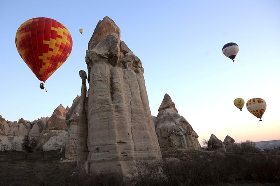 2 milyon turist Kapadokya'yı gökyüzünden izledi - 3