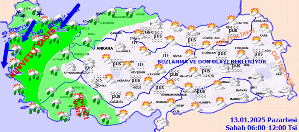 Kar, tipi, fırtına… İstanbul dahil 13 şehir için sarı kodlu uyarı! Kuvvetli yağışa dikkat - 6