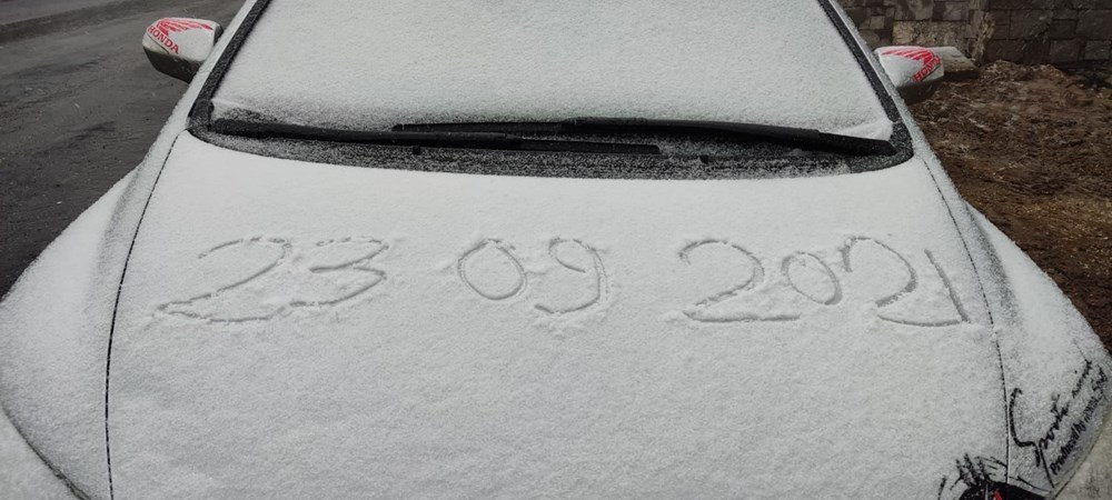 Yurttan manzaralar: Kar erken geldi - 17