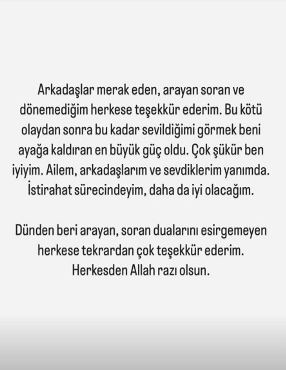 Oyuncu Berk Atan'dan geçirdiği trafik kazası sonrası birinci açıklama 73 2l6czJ6Wy0 DyWqcYObtew