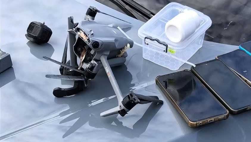 Uyuşturucu sevkedilen dron vurularak düşürüldü