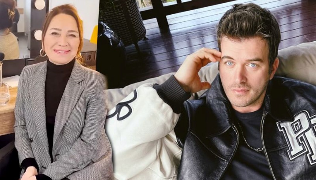 Kıvanç Tatlıtuğ ile Demet Akbağ'dan kulis pozu