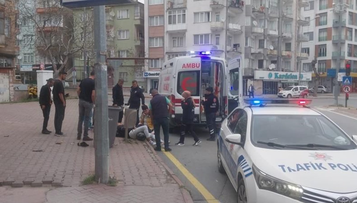 Niğde’de kontrolden çıkan motosiklet kaza yaptı, 1 kişi yaralandı