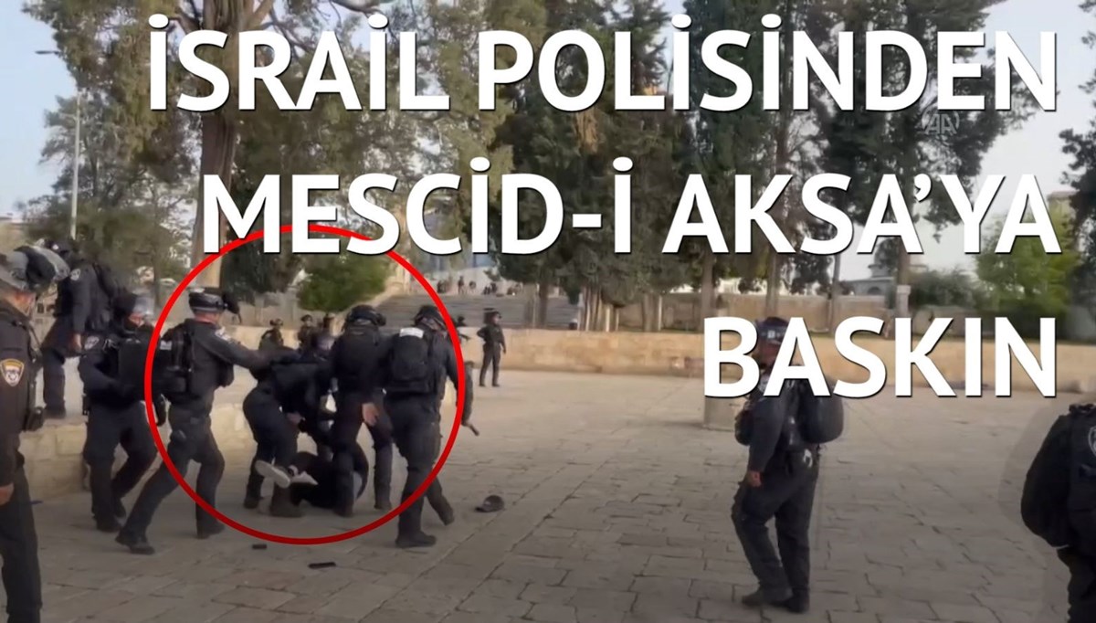 İsrail polisi Filistinlilere böyle müdahale etti