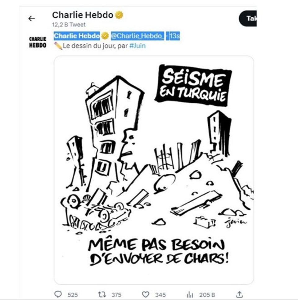 Charlie Hebdo'nun deprem karikatürüne tepki yağıyor (Charlie Hebdo nedir, hangi ülkeye ait?) - 1
