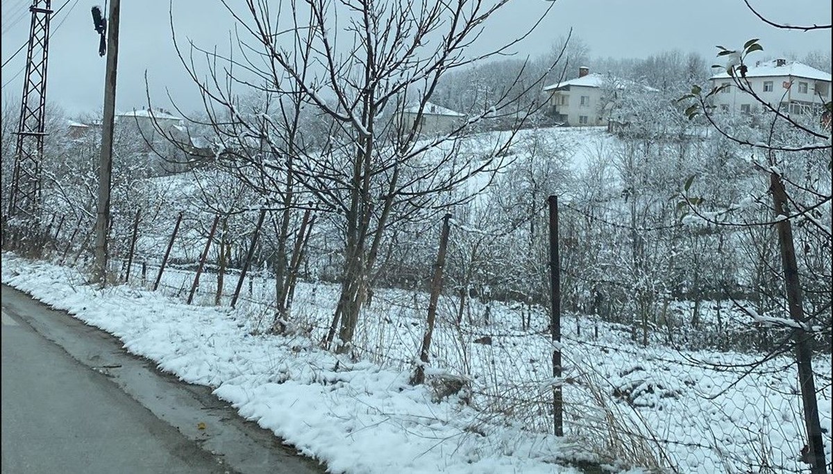 Samsun'un 3 ilçesinde kar yağışı Samsun'un 3 ilçesinde kar yağışı