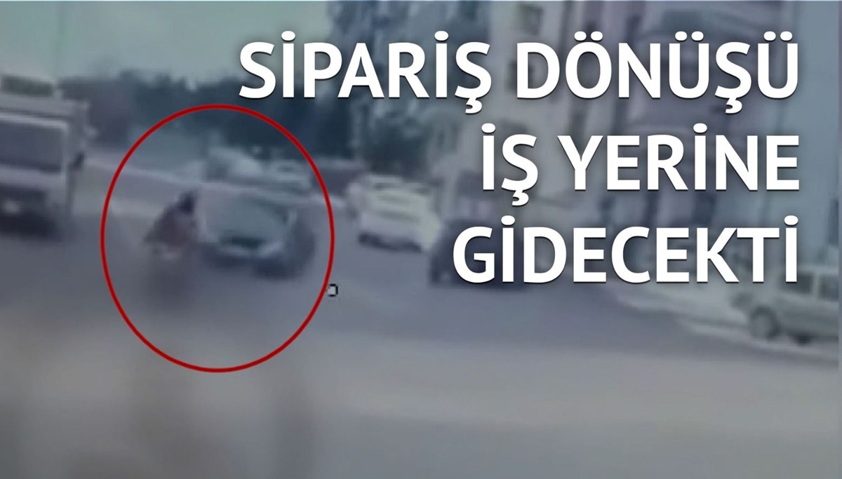 Ankara'da otomobilin çarptığı kurye hayatını kaybetti